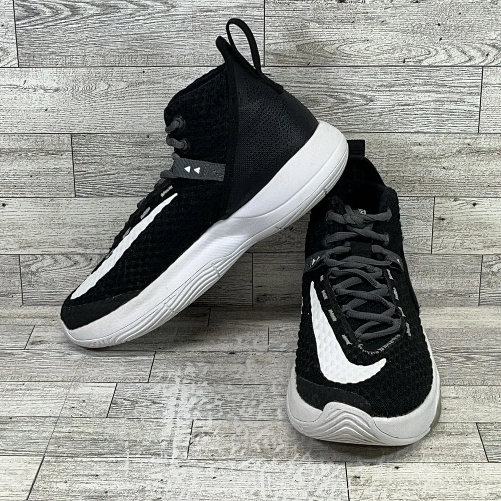 Nike Zoom Rize Team Black Black White Gray BQ5468-001 Men Size 7